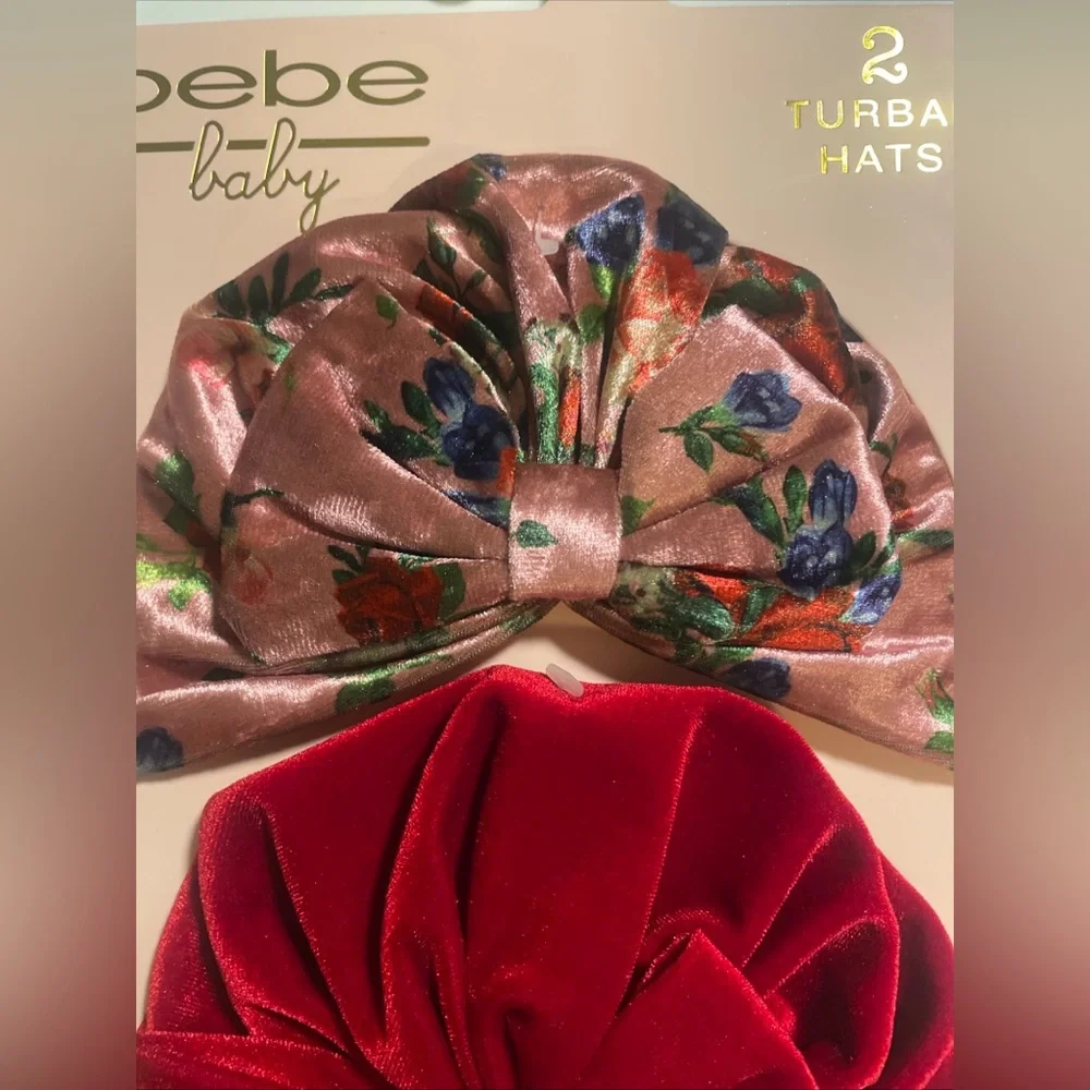 bebe Baby Boutique Fancy Baby Turbans 2pc New